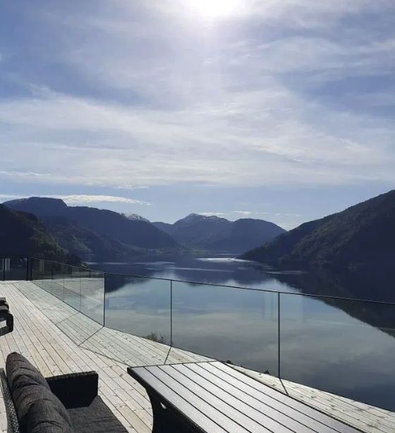 Glassrekkverk i Florø